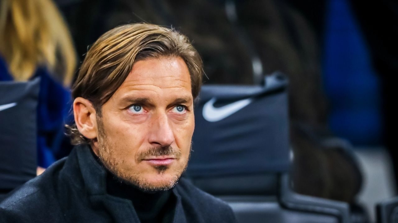 Francesco Totti in tribuna